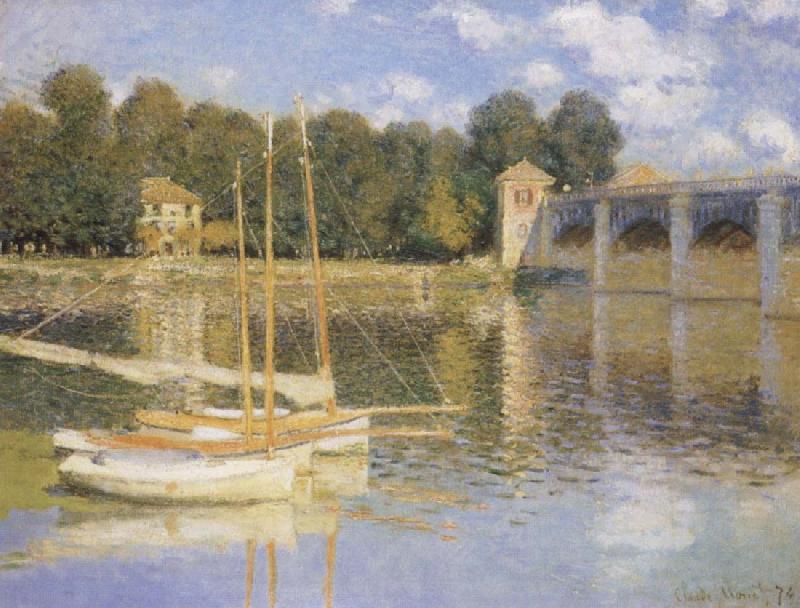 Claude Monet The Bridge at Argenteujil oil painting image